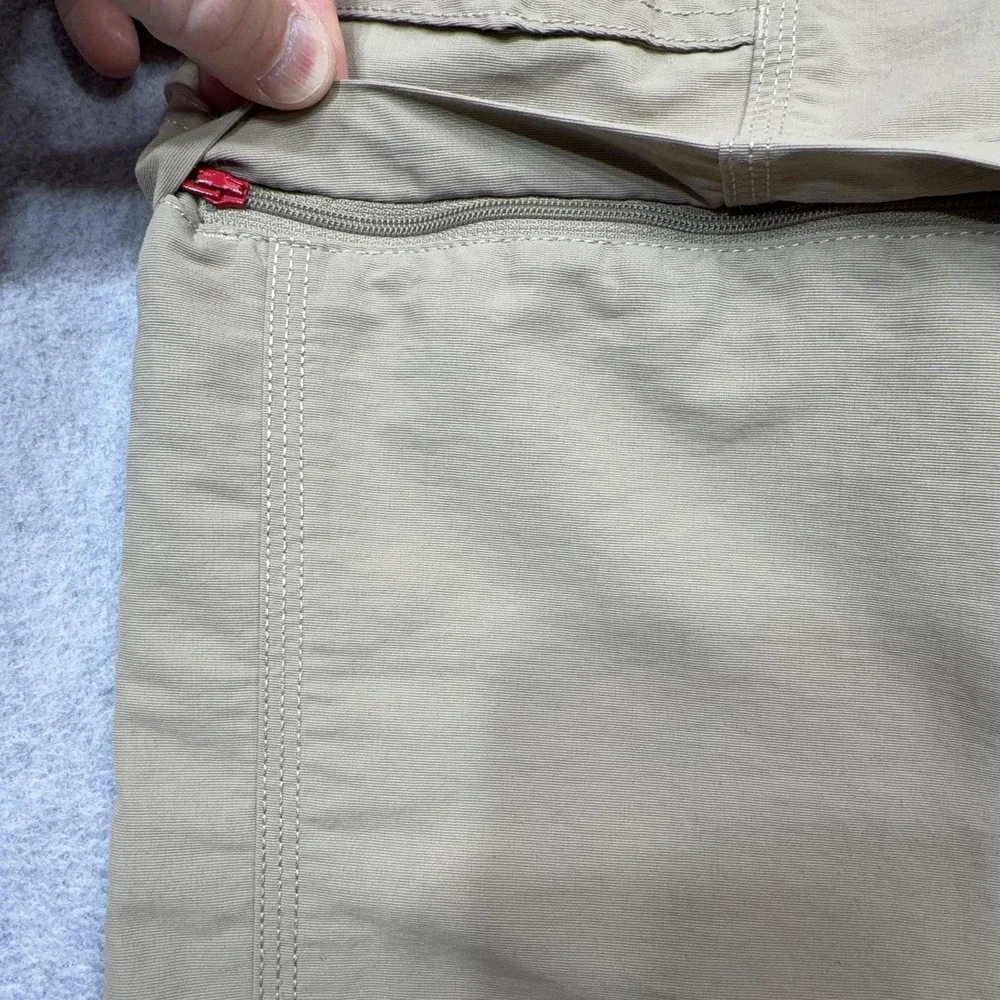 The North Face Paramount Convertible Pants Mens Small Beige Cargo Hiking Outdoor